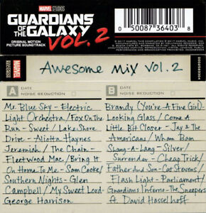 Guardians of the Galaxy - Awesome Mix Vol 2 - CASSETTE TAPE Sweet Fox On The Run