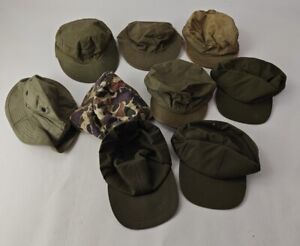 New ListingWW2  - Vietnam War Era US Army USMC Mixed Field Cap Boonie Hat Lot
