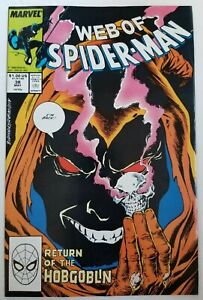 Web of Spider-Man #38 (Marvel Comics, 1988) Hobgoblin, FN