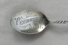 TECUMSEH, Nebraska Sterling Silver Souvenir Spoon Native American Handle;T848