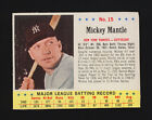 1963 JELLO ~ #15 ~ MICKEY MANTLE ~ INCLUDES MAJOR LEAGUE BATTING RECORD