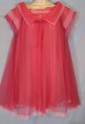 Vintage Babydoll Chiffon Pink DBL LYR Radcliffe Nightgown & Peignoir Robe Set M