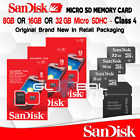 Sandisk Micro SD Card 8GB / 16GB / 32GB With Adapter Class 4 HD Flash Memory OEM