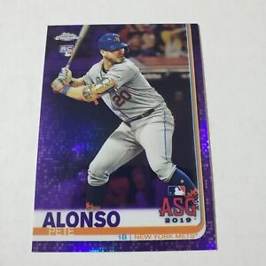 2019 Topos Chrome Update Purple Refractor Pete Alonso Rc # 86 #ed 31/175