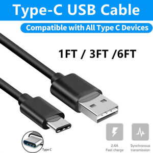 Universal 1/3/6FT USB Type C Cable Fast Charging Data SYNC for iPhone 15 Pro Max
