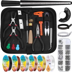 Jewelry Wire Wrapping Jewelry Making Supplies Kit, Audab Ring Sizer Measuring To