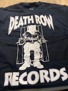 Vintage Death Row Records Shirt Rap Hip Hop Tupac Suge Knight 90s Music Large