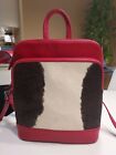 NEW Overland Odessa Leather & Cowhide Backpack Purse