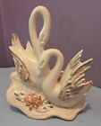 Vintage HULL Pottery Light Pink Double Swan Planter Made in USA #81