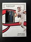 2023 IMMACULATE ROOKIE PATCH JAKE HAENER 5/5 Saints Fresno Laundry Tag Thick