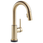 Delta Trinsic Pull-DownBar/Prep FaucetTouch ChampagneBronze-CertifiedRefurbished