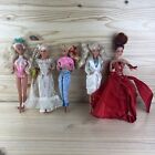 Lot of 5 Vintage Marked 1966 Mattel Barbie Dolls with Outfits Dressed