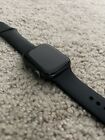 Apple Watch Series 5 40mm Gray Case with Black Silicone Band (MWV82LL/A)