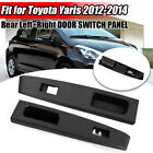 For TOYOTA VITZ YARIS 12-14 Black Rear Door Armrest Base Panel Upper RH LH Set (For: Toyota)