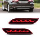 LED Rear Reflector Red Tail Brake Turn Signal Lights For 2018-2023 Toyota Camry (For: 2021 Toyota Camry)