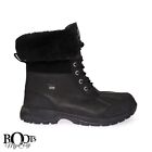 UGG BUTTE BLACK WATERPROOF LEATHER WINTER SNOW MEN'S BOOTS SIZE US 11.5 NEW