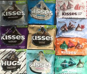 HERSHEY'S KISSES MILK DARK CHOCOLATE CANDY SHARING SIZE LIMITED EDITION PICK ONE