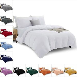 3 Piece Duvet Cover Set 1800 Series Ultra Soft Queen Size Cover for Comforter