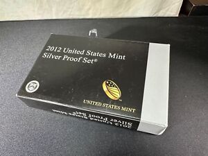 2012-S United States Mint Silver Proof Set W/ COA & Pristine Box KEY DATE!