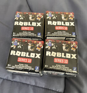 Set Of 4 Roblox Toy Mystery Box Series 10 New Unopened  FIGURE with Virtual Code
