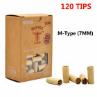 120PCS Pre Rolled Natural Unrefined Cigarette Filter Rolling Paper Tips NEW