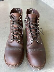 Red Wing Shoes 8111 Iron Ranger 10D Men's Boot - Amber Harness