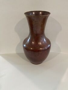 Vintage Hecho En Mexico Heavy Hammered Copper Vase