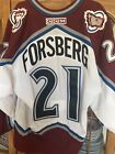 New ListingColorado Avalanche On-Ice MiC Peter Forsberg Jersey CCM White Size 48 2000-2001