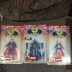 DC Direct Superman Return of Supergirl bat man super girl super man Lot of 3