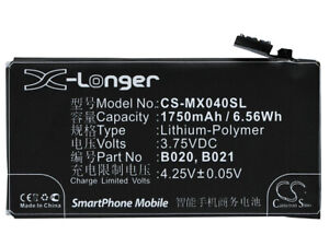 B020  Battery for MeiZu MX2  M040  M045  MX2TD   1750mAh / 6.56Wh    Li-Polymer