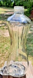 Vintage  Large Clear Glass Bottle 10 