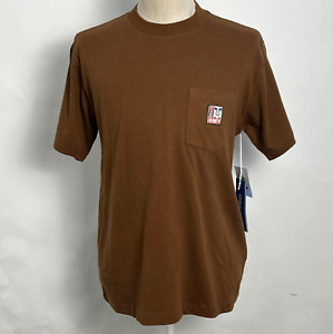 Obey Men's Organic Pocket T-Shirt Point Brown Size M NWT Andre