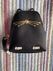 Kate Spade Jazz Things Up Black Cat Kitty Leather Coin Purse NEW