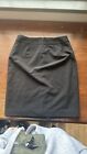 Calvin Klein Women's Black Stretch Lined Straight Pencil Skirt Size 6
