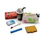 Miniature STATIONERY POUCH COFFEE FRAPPE CANDY Dollhouse Barbie Re-ment Mimo