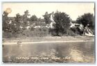 1949 Templar Park From Spirit Lake Iowa IA RPPC Photo Posted Vintage Postcard