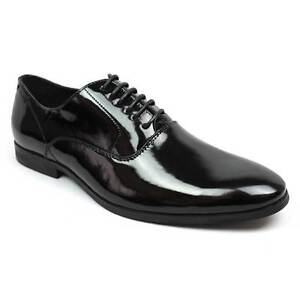 Mens Dress Tuxedo / Formal Round Toe Patent Leather Lace Up Oxfords By AZAR