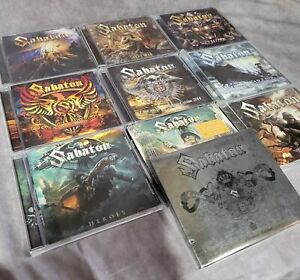 Sabaton 10 CD Lot Huge Collection 2010-2019 Some Sealed Swedish Power Metal