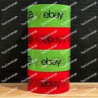 ^ eBay BRANDED PACKING PACKAGING TAPE - 4 ROLLS - GREEN & RED - NEW