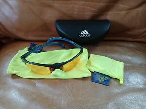 Adidas A123 6067 Sport Sunglasses - Golf - Running - 2 Sets Lenses - With Case
