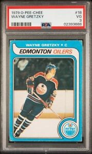 1979 OPC Hockey #18 Wayne Gretzky Rookie Card Graded PSA 3 O-Pee-Chee