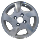 15x6 5 Spoke Used Aluminum Wheel Machined and Painted Silver 560-63775