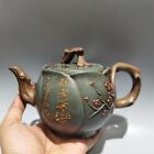 Vintage Chinese Yixing Purple Clay Teapot Zisha Ceramic Plum Blossom Teaware Art