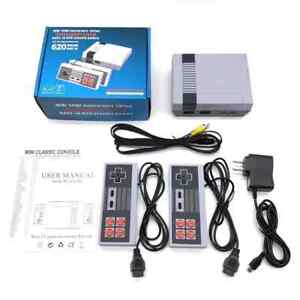 Family Recreation Retro Video Game Console AV Output Built-In 620 Classic Games
