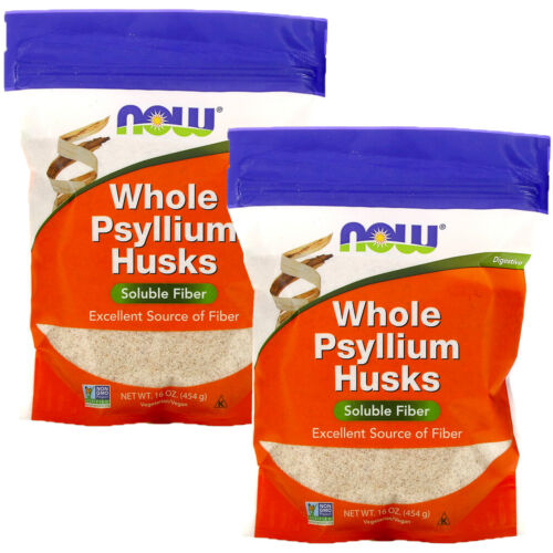 Now Foods, (2 Pack) Whole Psyllium Husks, 16 oz (454 g)