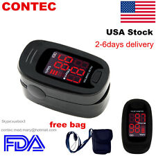 Finger Pulse Oximeter Blood Oxygen Monitor SpO2 Heart Rate Tester Free Bag USA