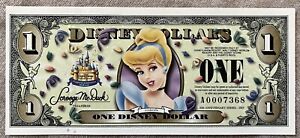 2005 Disney Dollar Cinderella 50th Anniversary A Series 4 Digits! Uncirculated