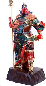Hand Painted Guan Yu Statue (12 Inch) - Wealth, Fortune, Feng Shui, Decor