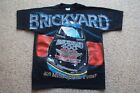 VTG 90's 1996 Brickyard 400 NASCAR All Over Print AOP T-Shirt Tee MIUSA L Worn?
