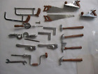 LOT OF VINTAGE MARX MINIATURE POCKET TOOLS, DRILL, HAMMER, WRENCH, SAW, PLANE